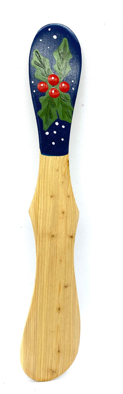 Christmas Holly Wood Spreader