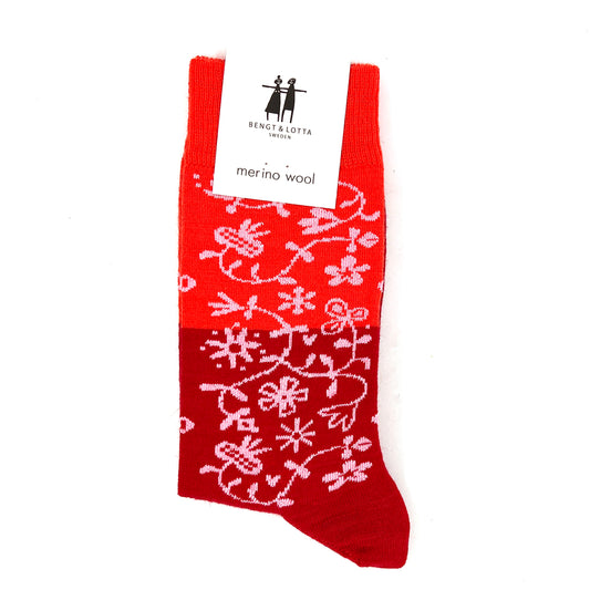 Bengt & Lotta Garden Socks (red)