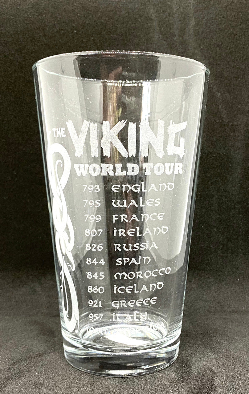 Viking World Tour Pint Glass