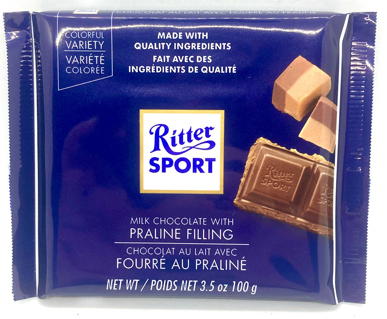 Ritter Sport Milk Chocolate with Praline Filling