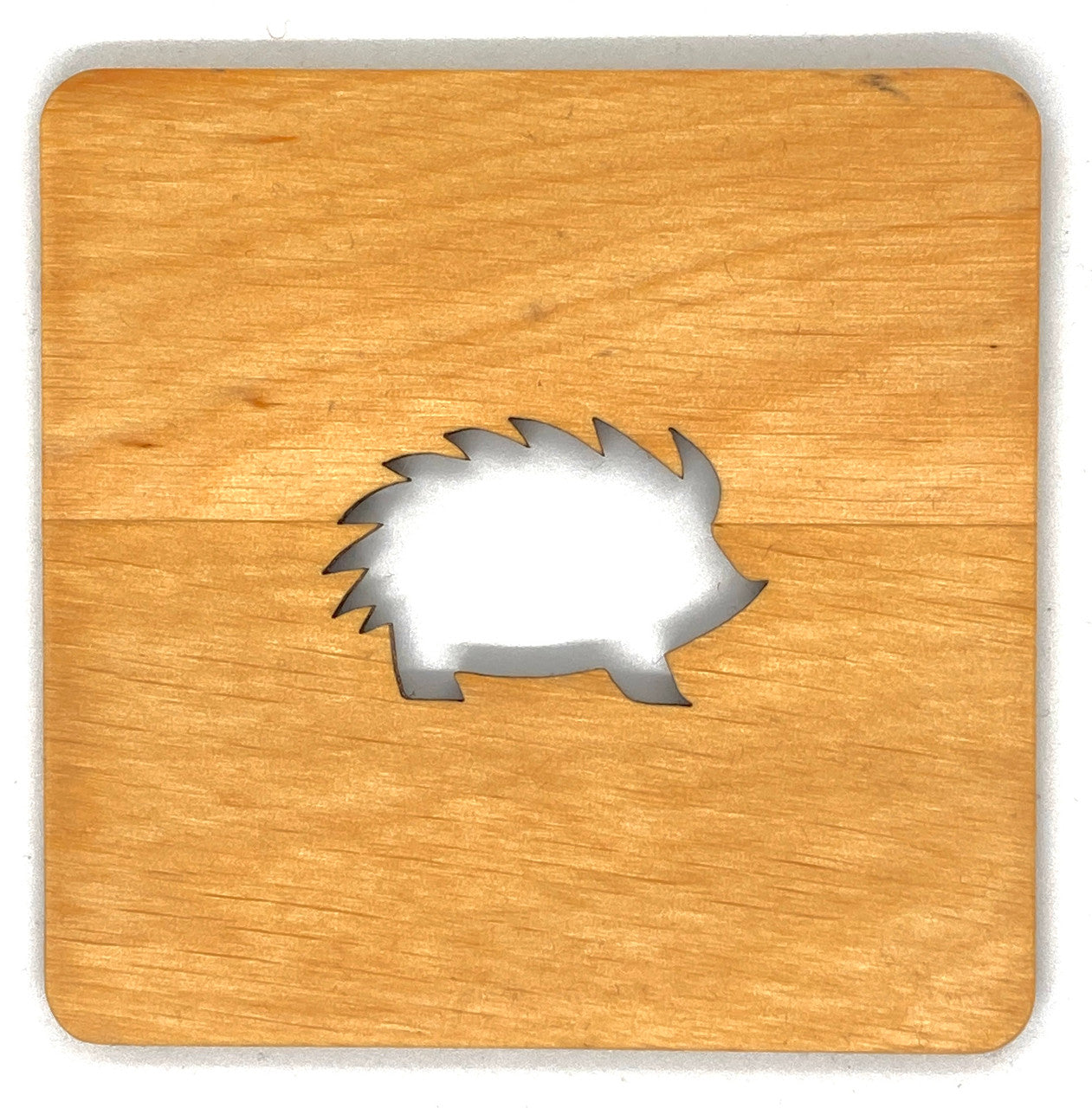 Hedgehog Wood Coaster