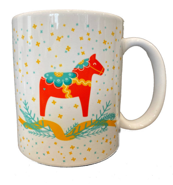 Dala Horse Stars and Pine Coffee Mug