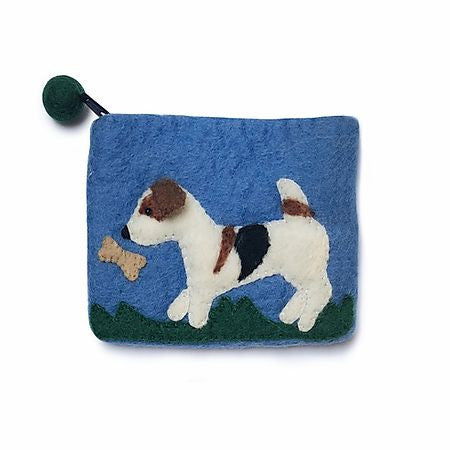 Puppy Dog Felted Coin Purse
