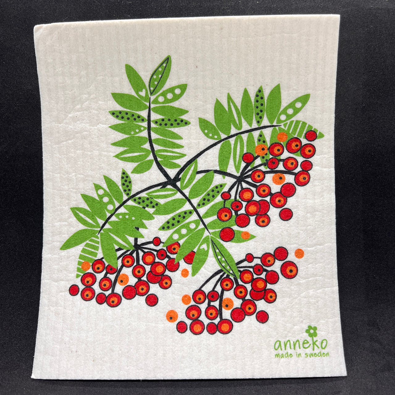 Rowanberries Swedish Dishcloth