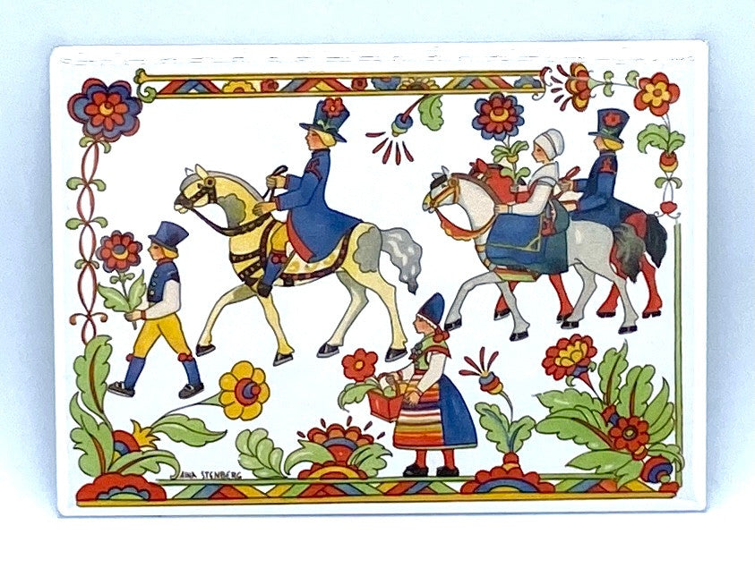 Swedish Folk Art Magnet