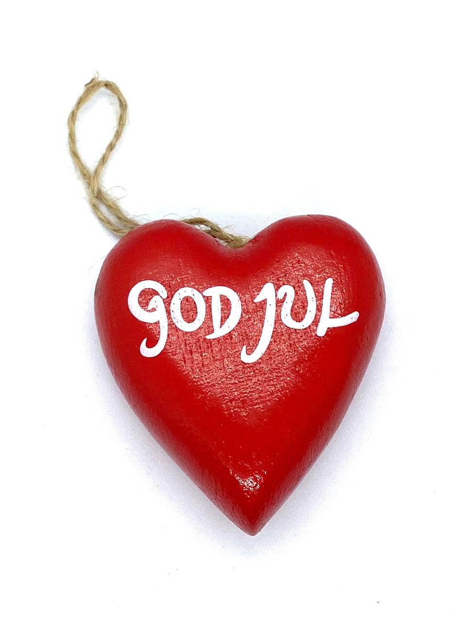 God Jul Ornament (red)