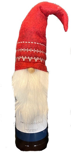 Nordic Design Tomten Bottle Topper (red)