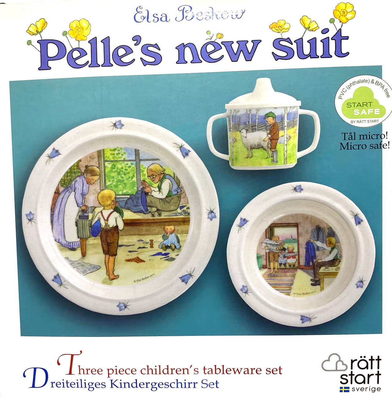 Pelle's New Suit Childrens Dish Set