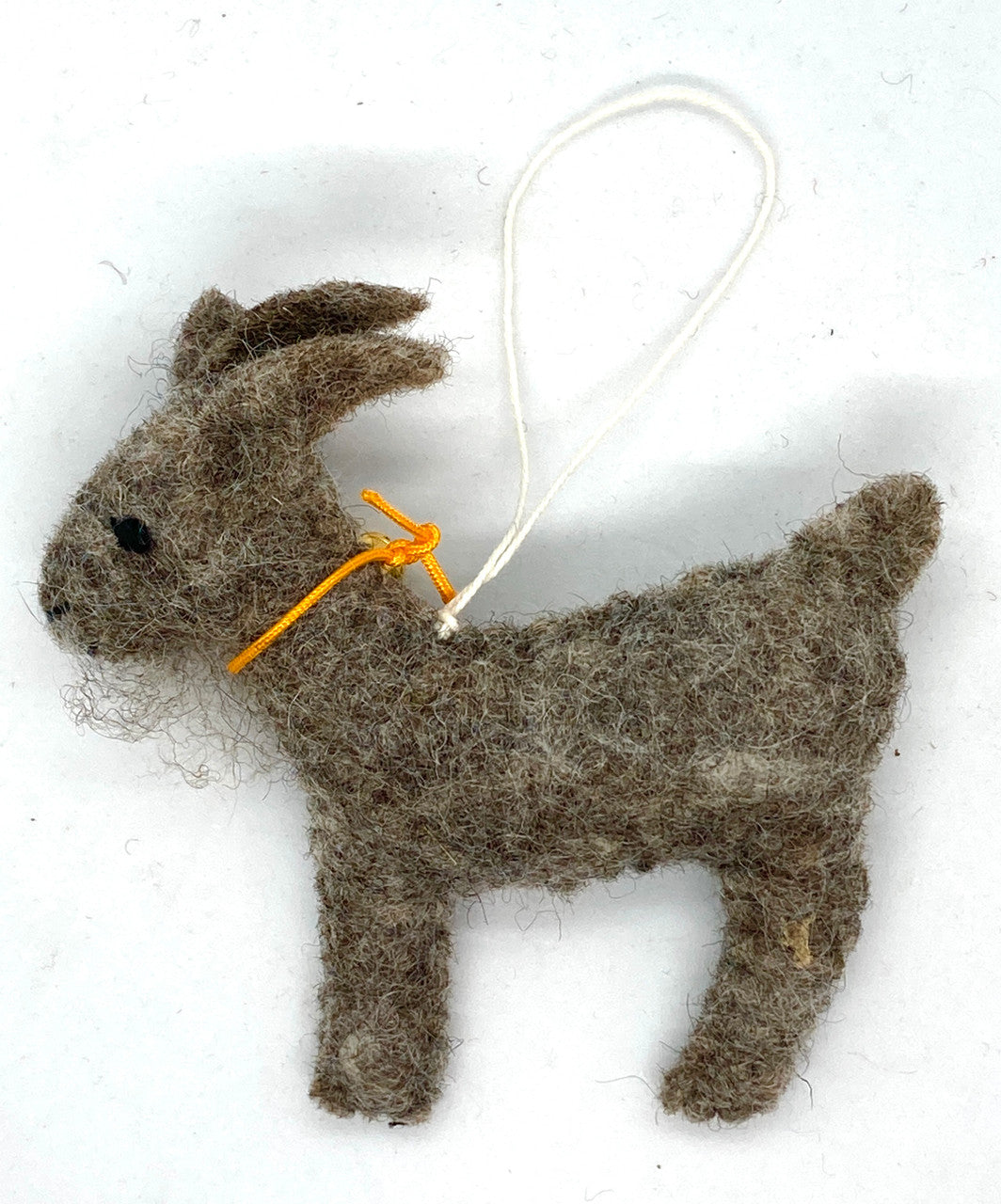 Felt Goat Ornament (Grey)