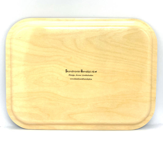 God Jul Christmas Birch Serving Tray