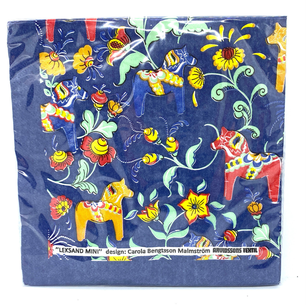 Leksand Dalahorse Dinner Napkins (blue)