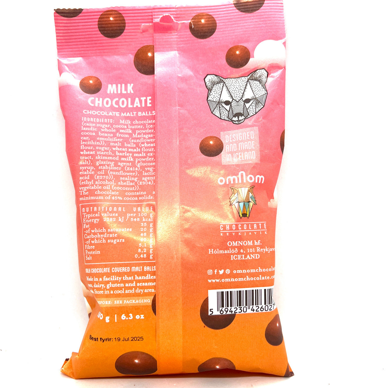OmNom Krunch Milk Chocolate Malt Balls