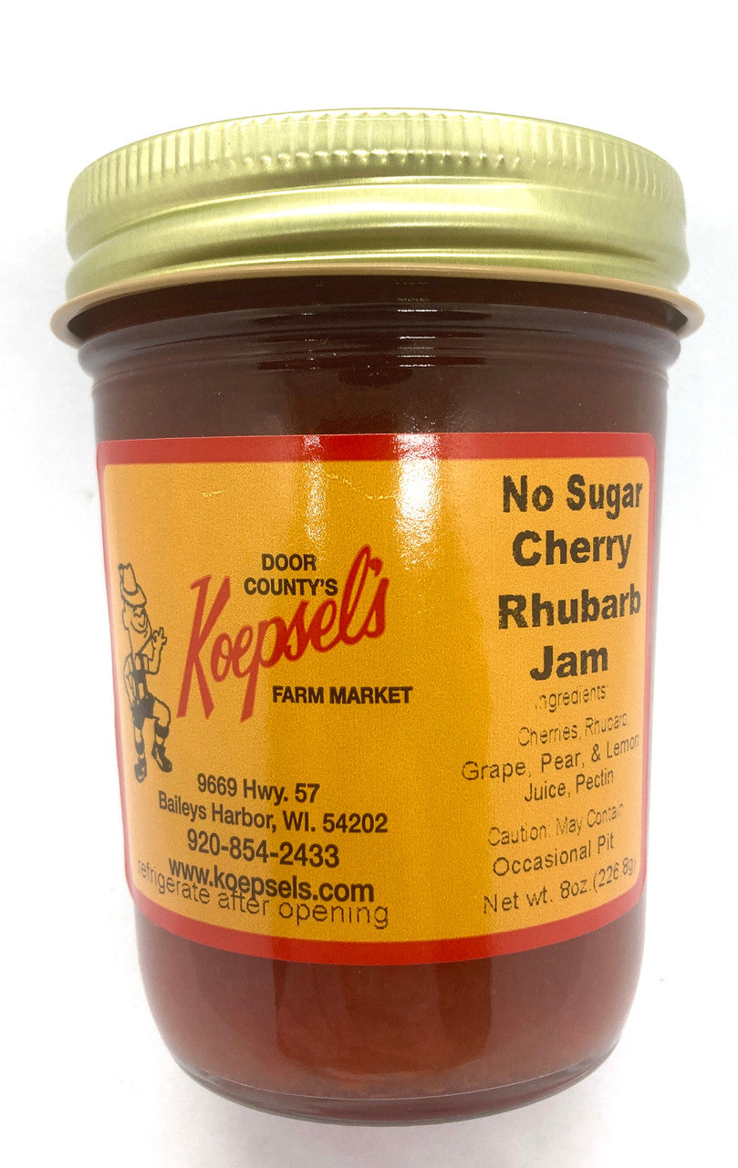 Koepsel's of Door County No Sugar Cherry Rhubarb Jam