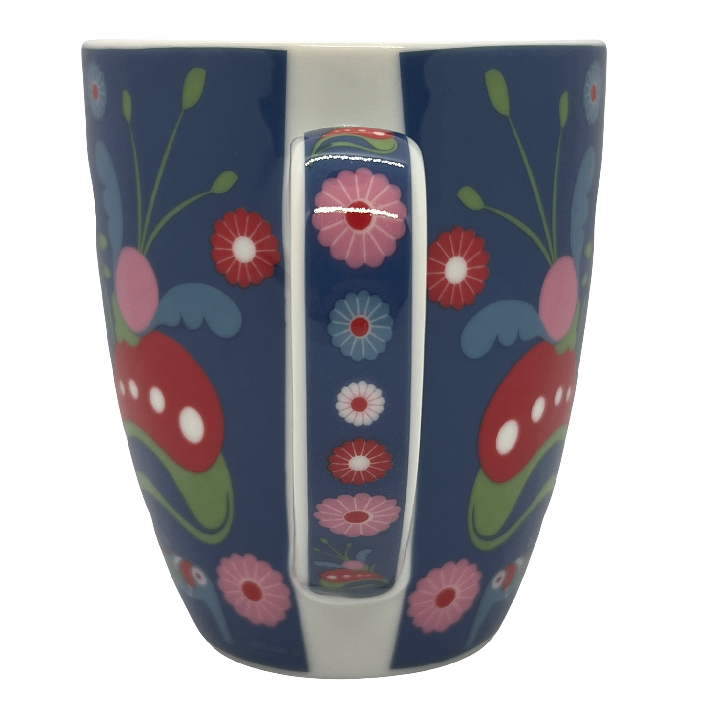 2 Colored Dala Horse Bistro Coffee Mug