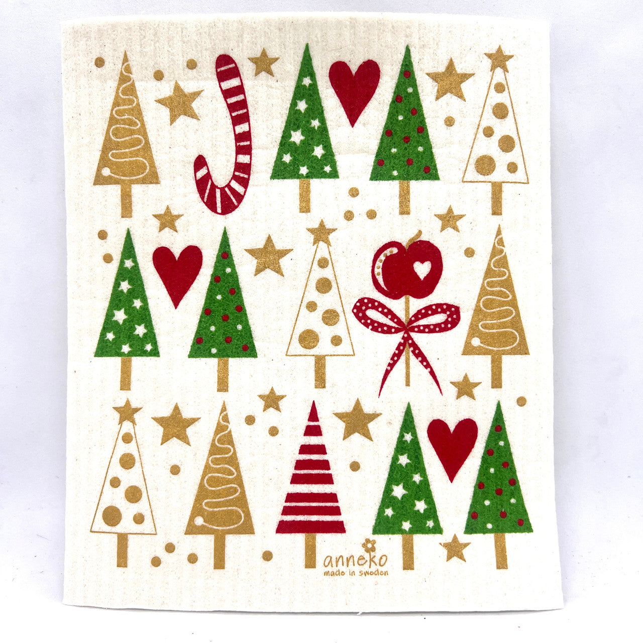 Swedish Xmas Trees Swedish Dishcloth