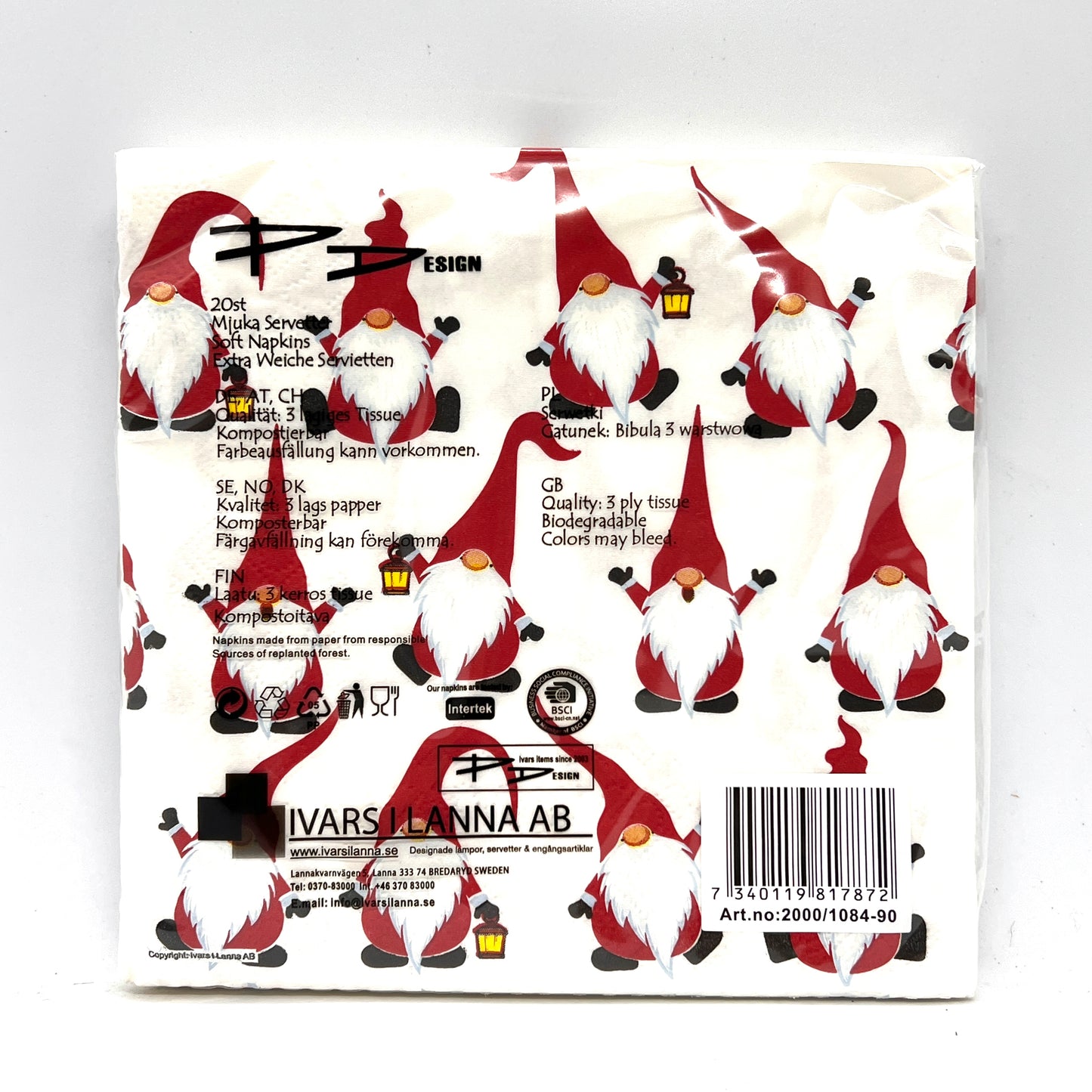 Multi Tomten Dinner Napkin