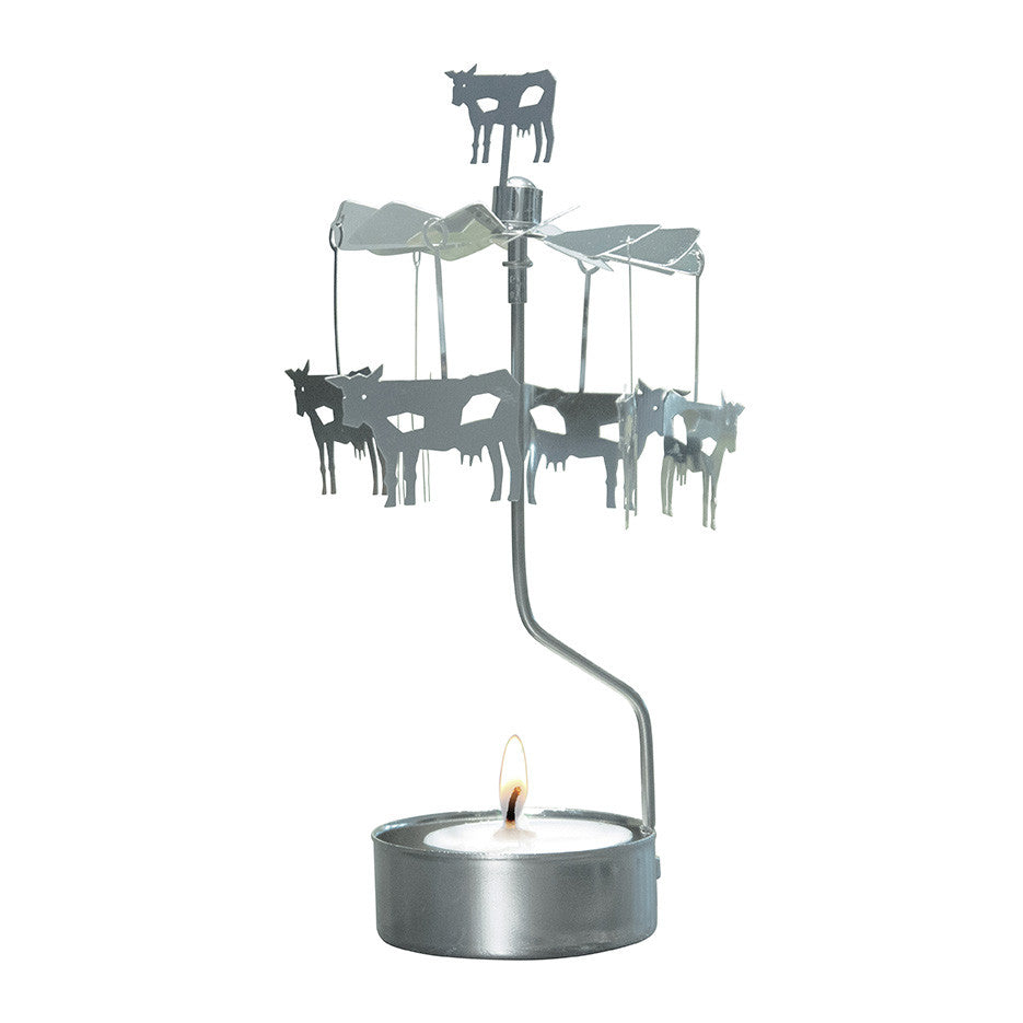 Cow Rotary Candle Holder