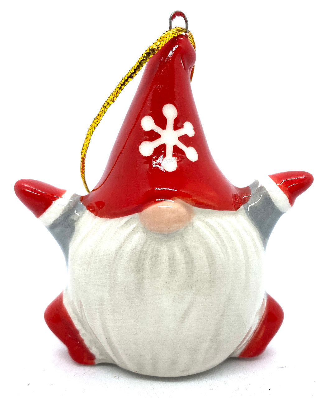 Snowflake Hat Gnome Ornament