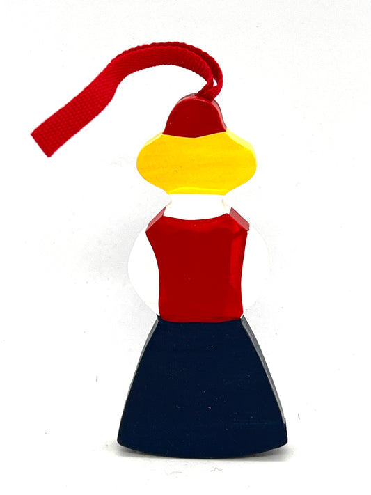 Norway Girl Wood Ornament