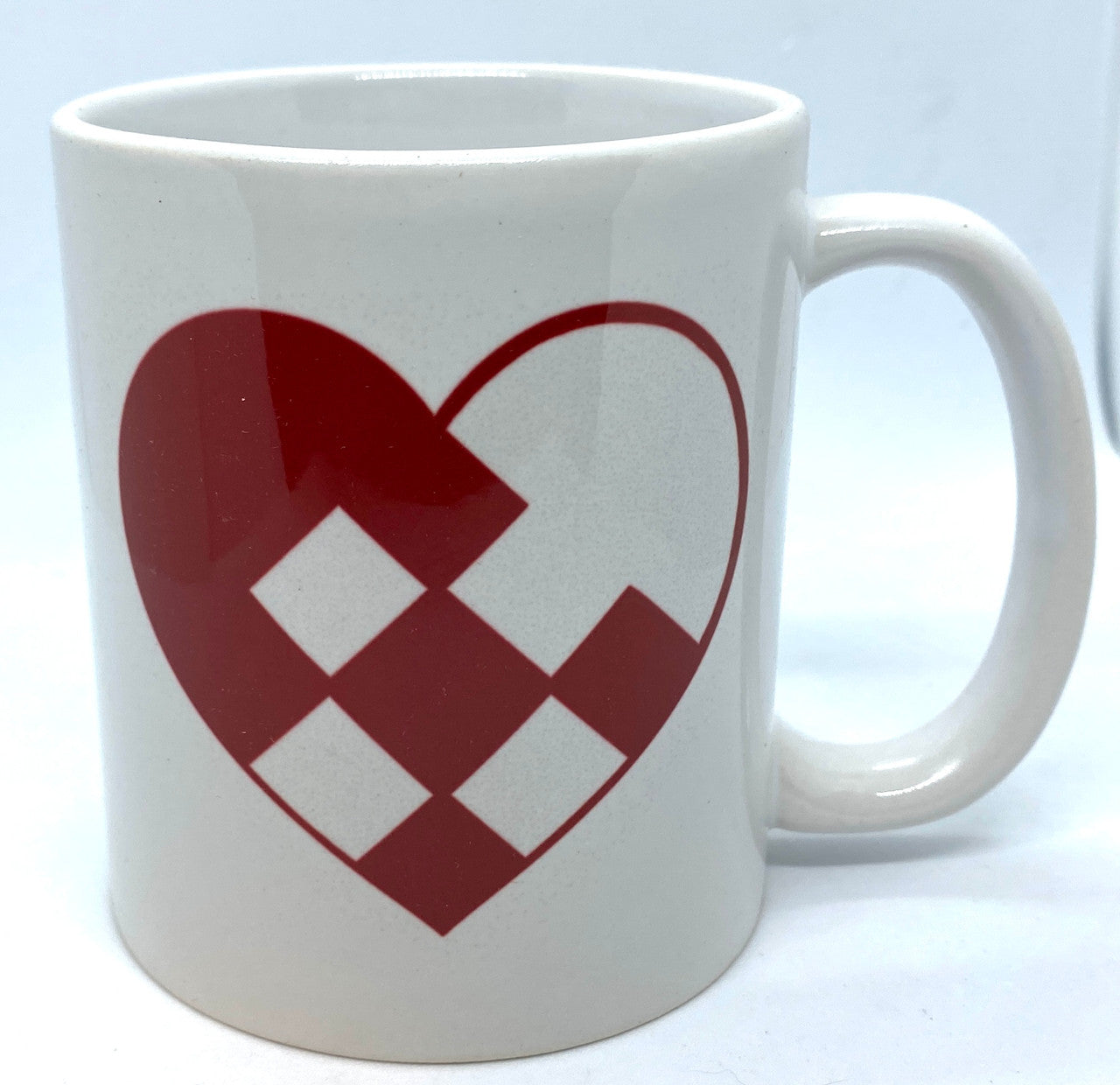 Heart Checkerboard Coffee Mug