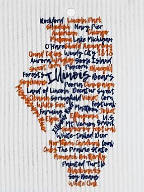 Illinois Swedish Dishcloth