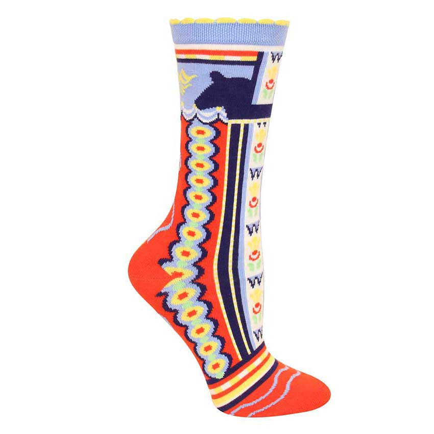 Ozone Dala Horse Socks (red)