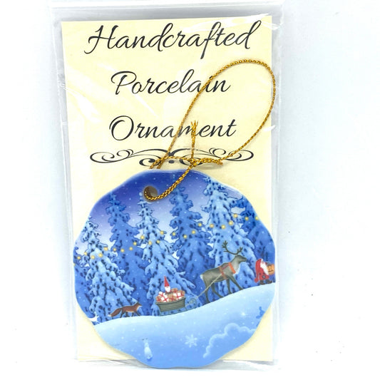 Gift Delivery Ceramic Ornament