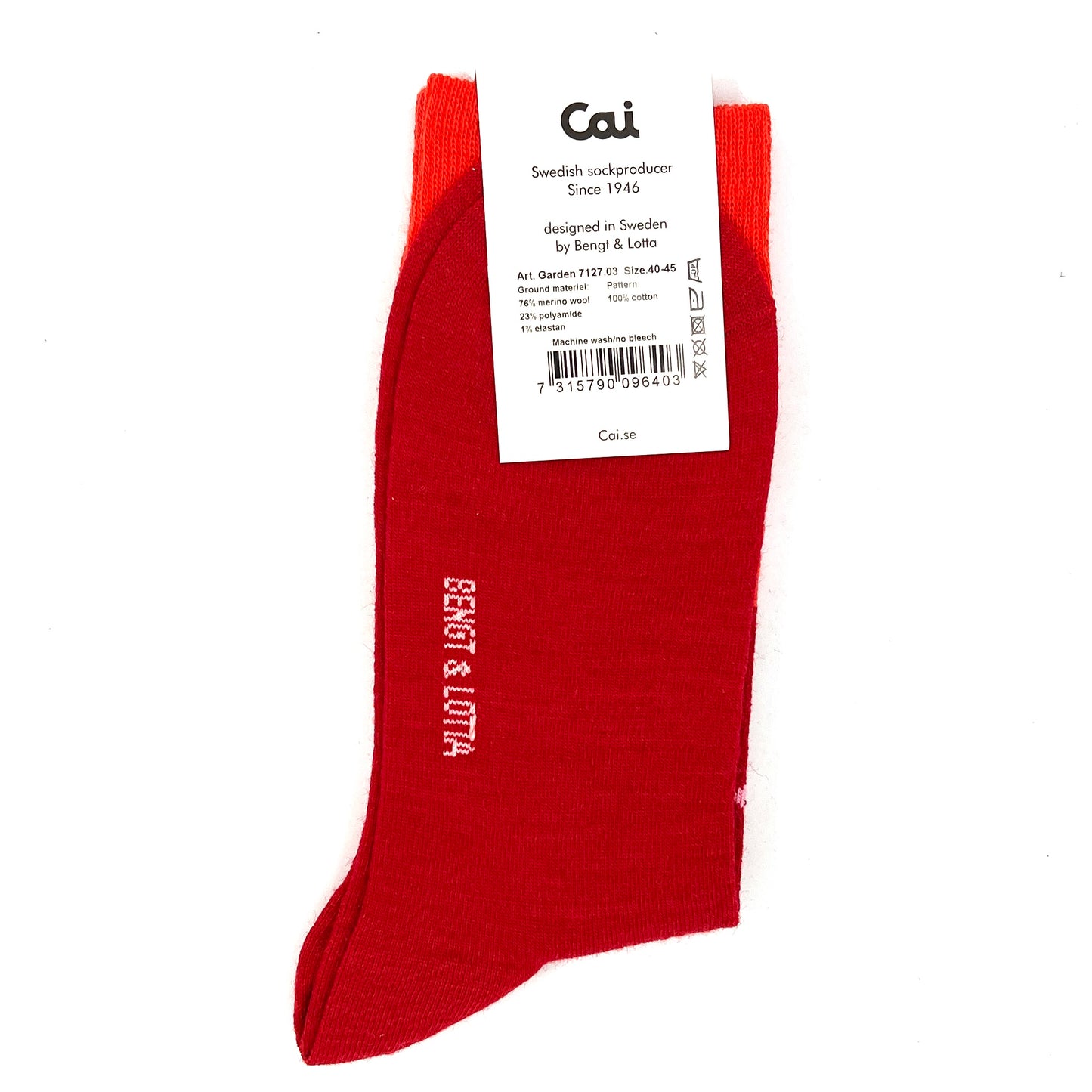 Bengt & Lotta Garden Socks (red)