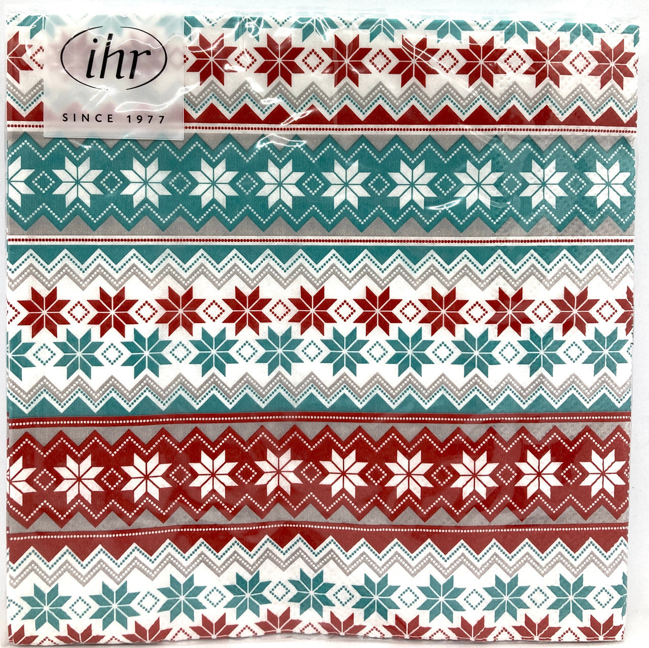 Reindeer Stripe Cocktail Napkin