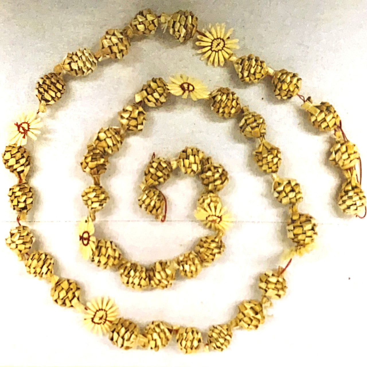 Straw Snowflake Garland