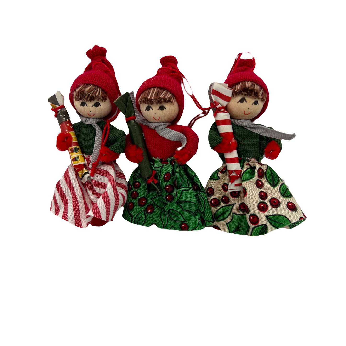 Tomtegirl with Package Ornament