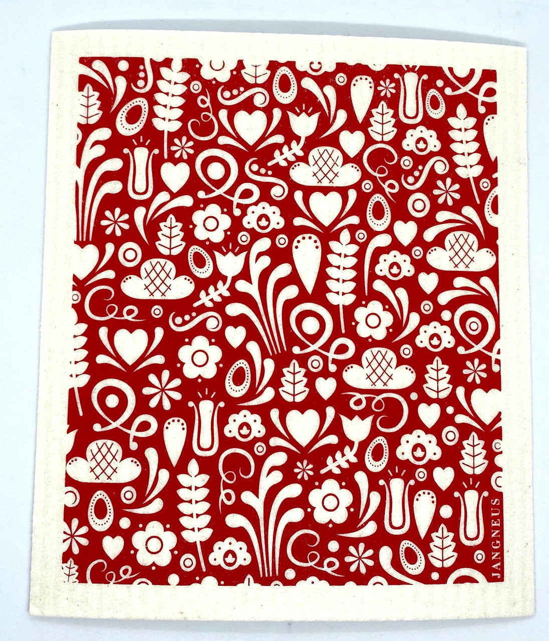 Red Garden Swedish Dishcloth