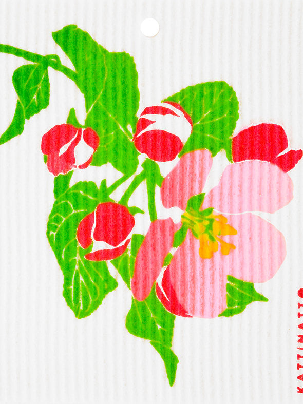 Apple Blossom Swedish Dishcloth