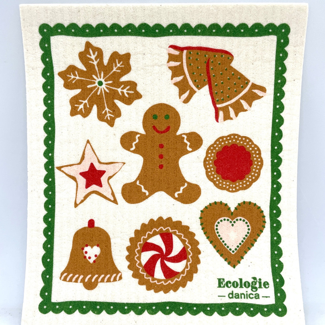 Holiday Cookie Swedish Dishcloth. Looking good enough to eat. But don't eat. Clean.