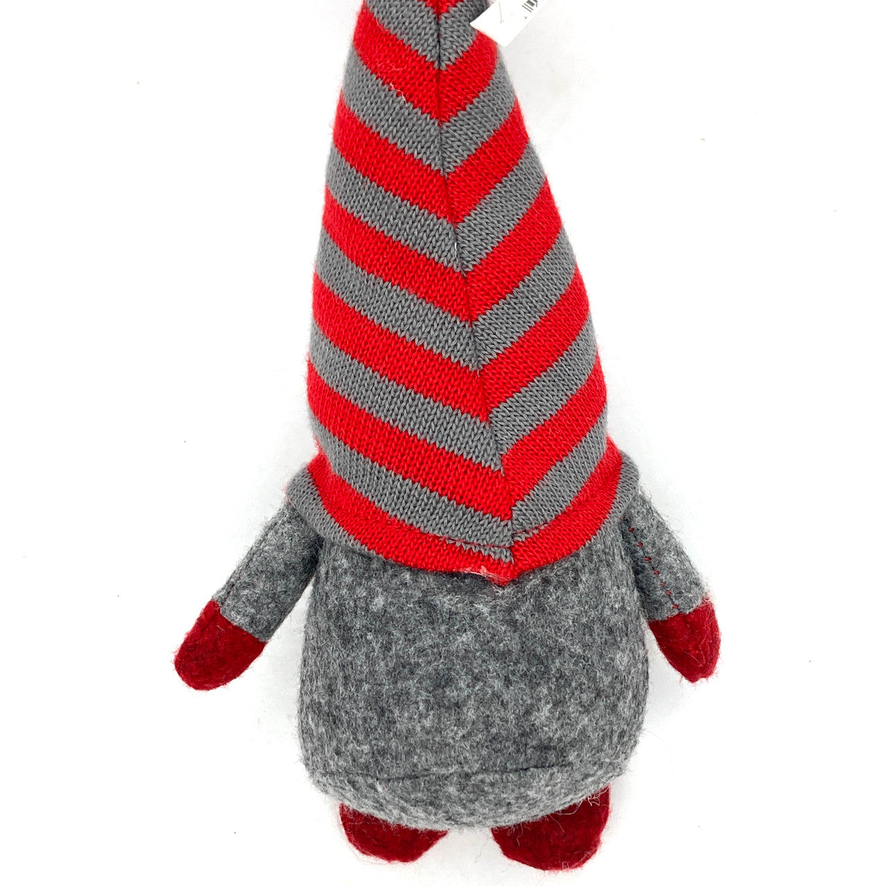 Striped Hat Tomten (Red & Grey)