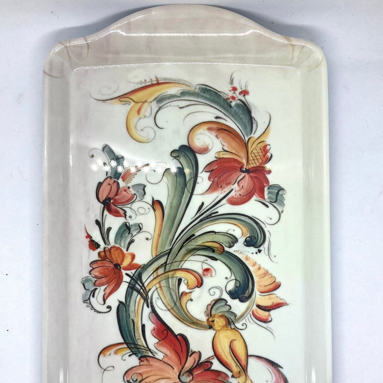 Lise Lorentzen Cream Rosmaling Serving Tray