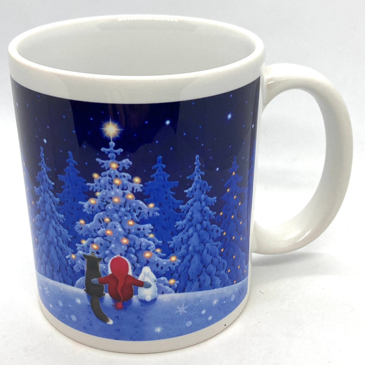 Santa, Fox, And Bunny Mug