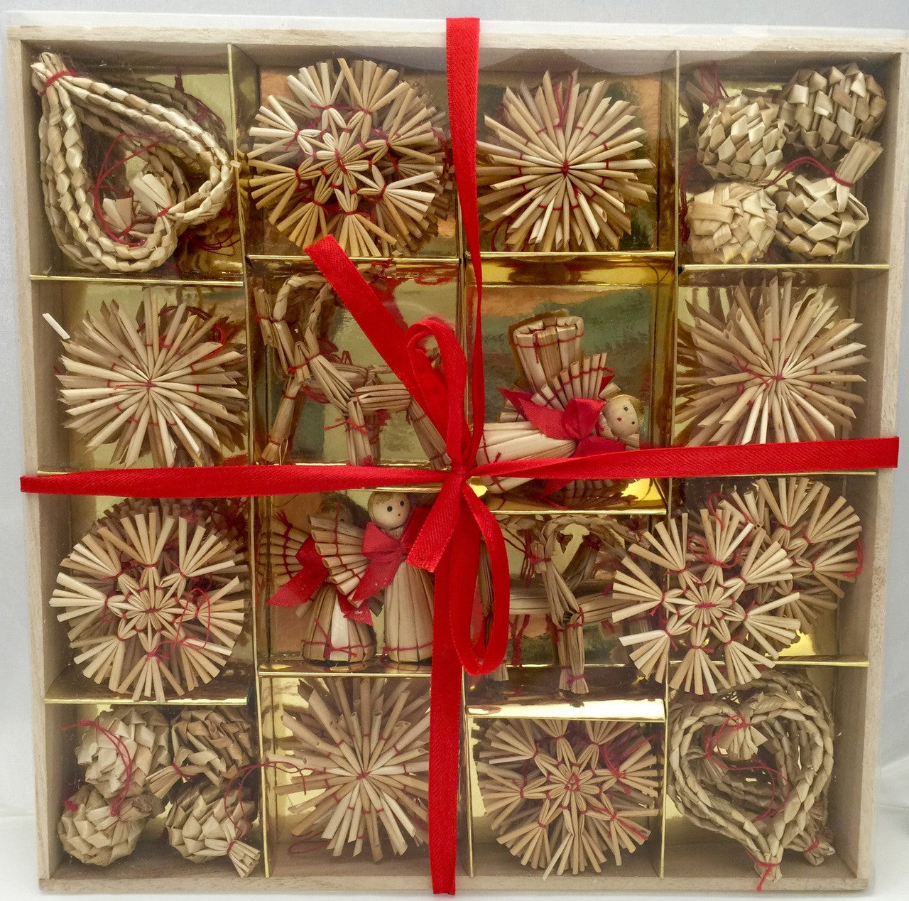 56 piece Swedish Straw Ornament set