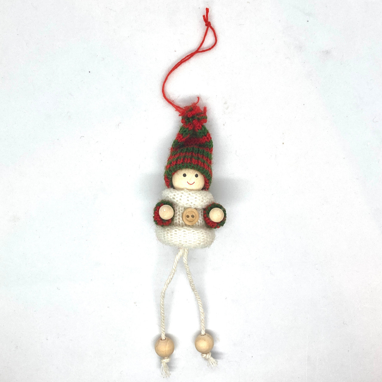Green/Red Striped Boy Ornament
