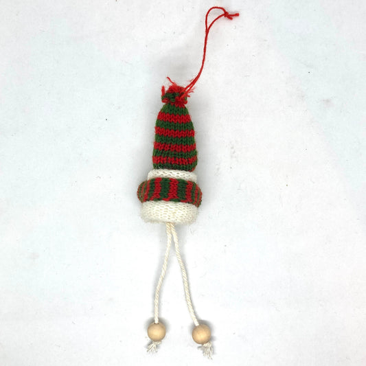Green/Red Striped Boy Ornament