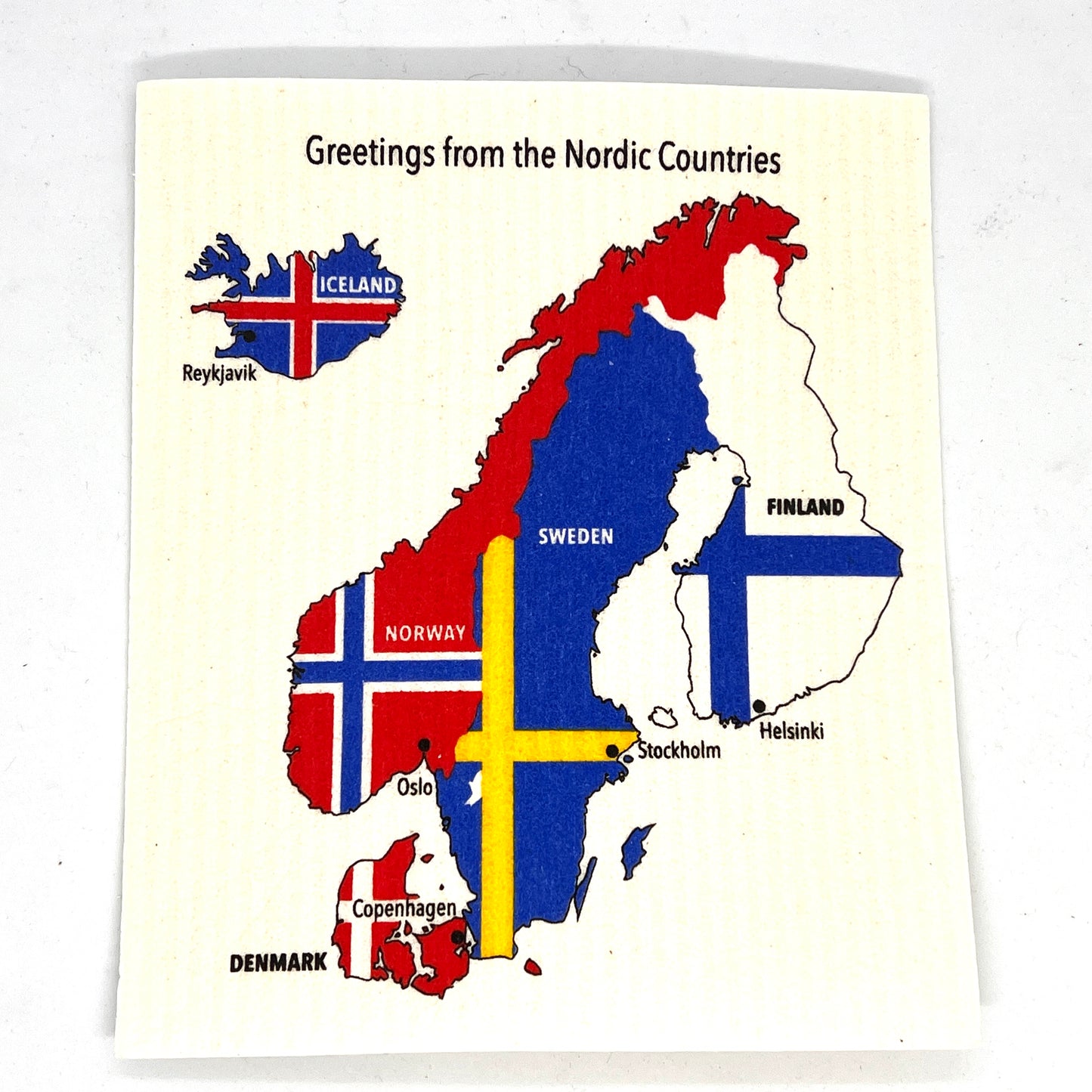 Nordic Countries Swedish Dishcloth