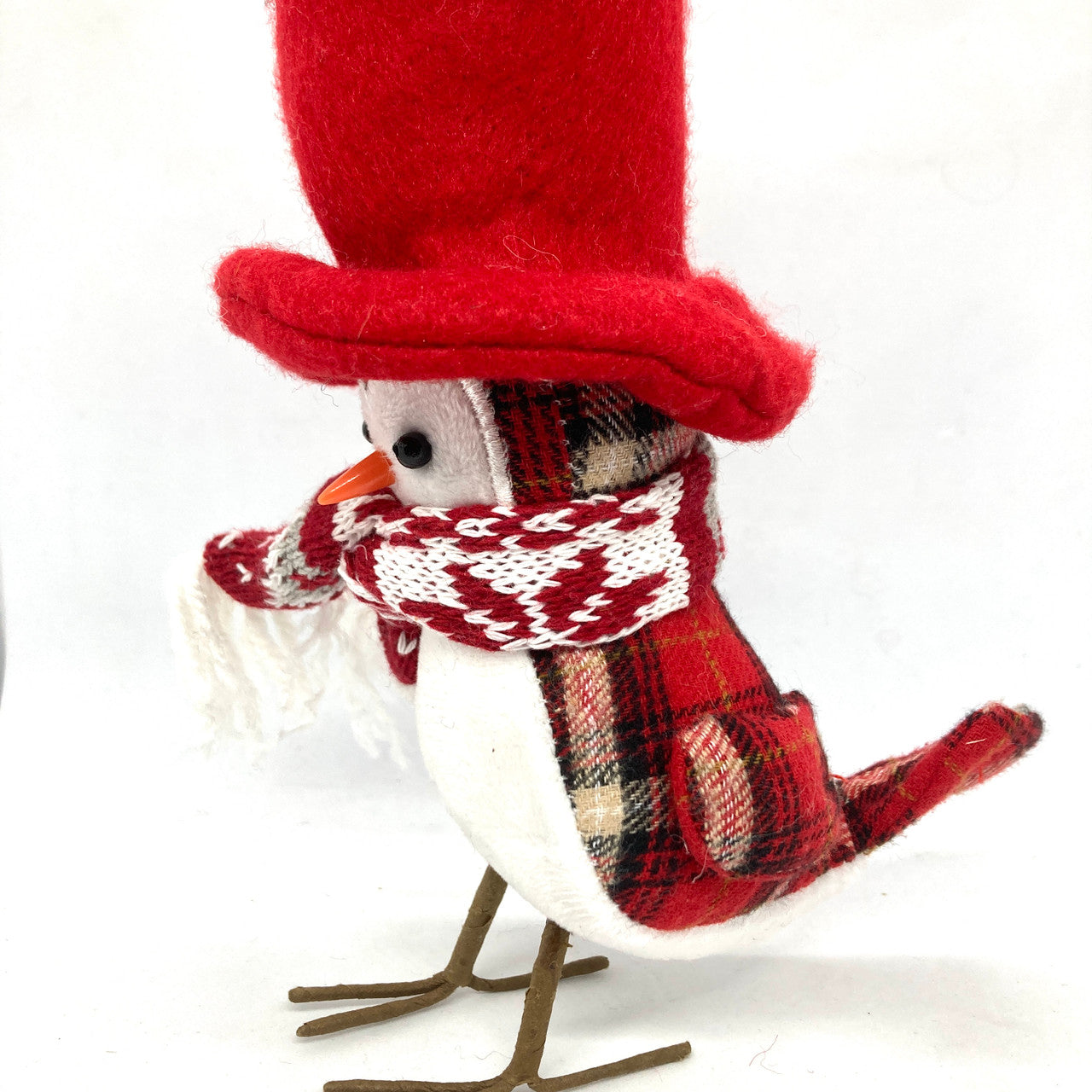 Plush Winter Owl (Red Hat & Nordic Scarf)