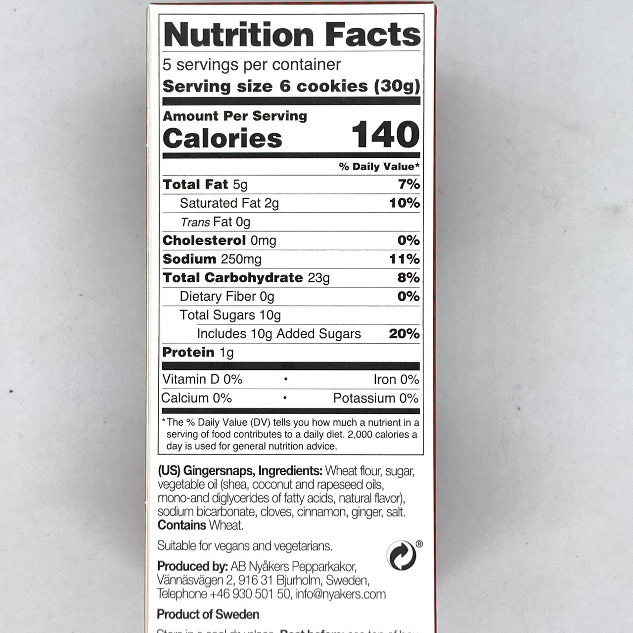 Nyåkers Peppar Kakor Cookies (150g)