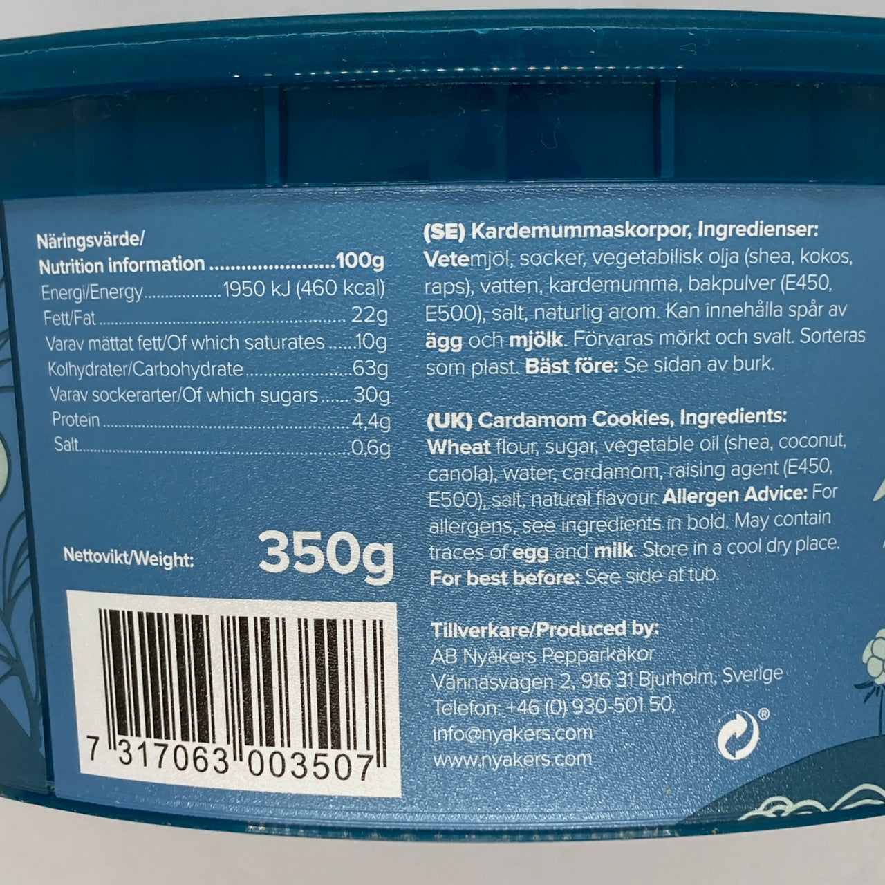 Nyåkers Kardemumma Skorpor (cardamom cookies)