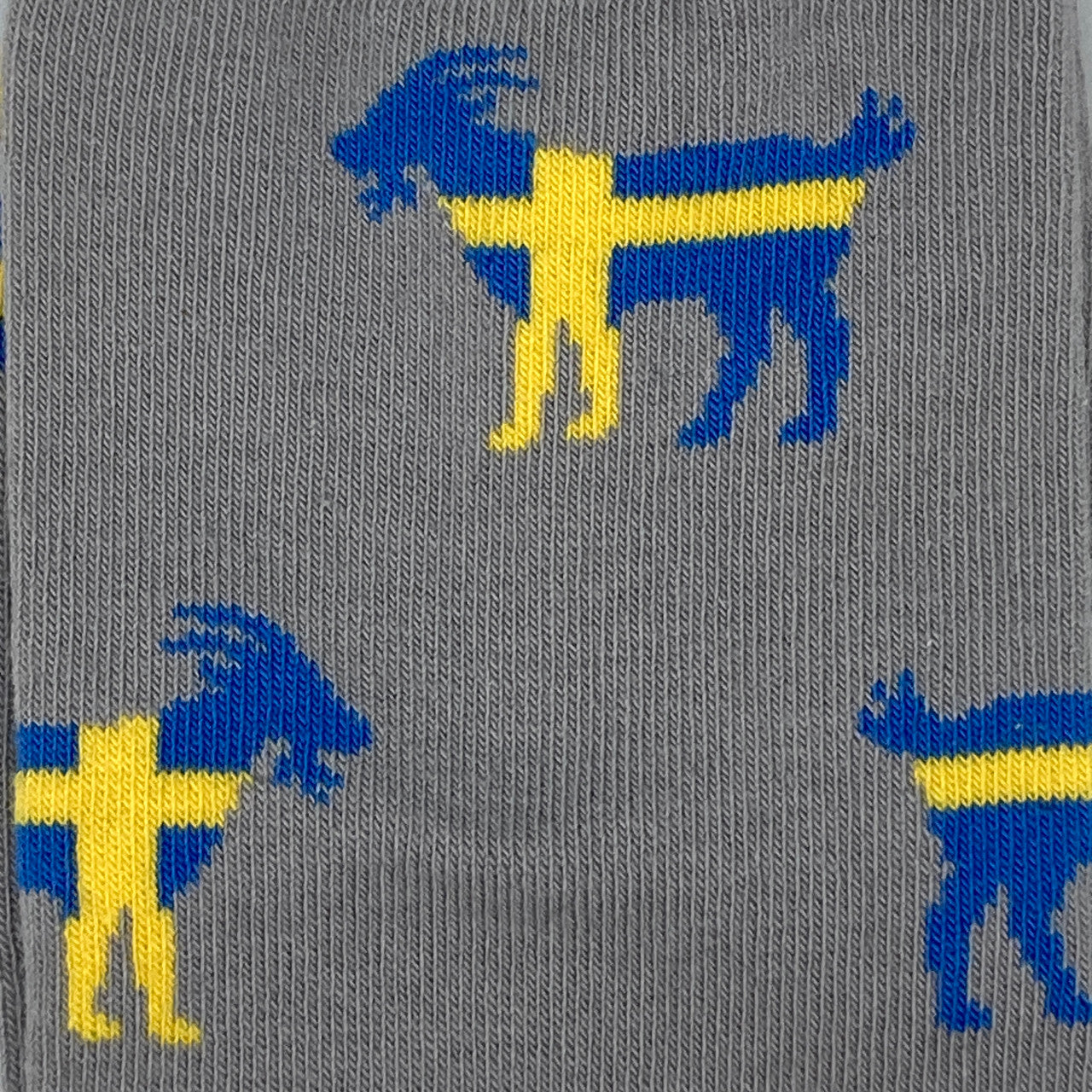 Suva Sweden Flag Goat Socks (Grey)