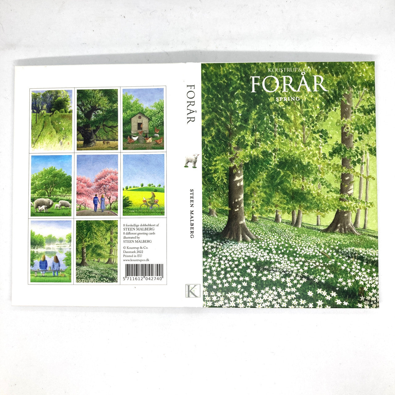 Forår Danish Art Notecards (Green Spring)