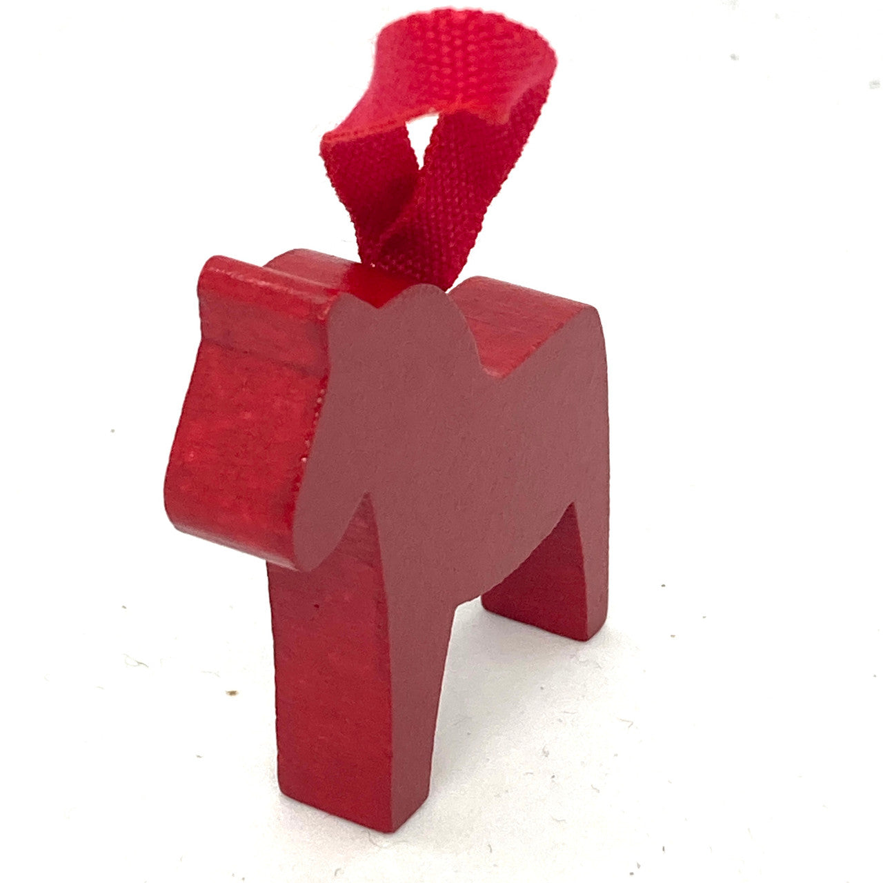 Wood Red Dalahorse Ornament