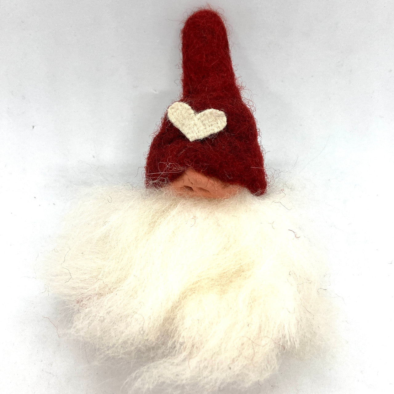Small Heart Gnome Handmade Swedish Wool