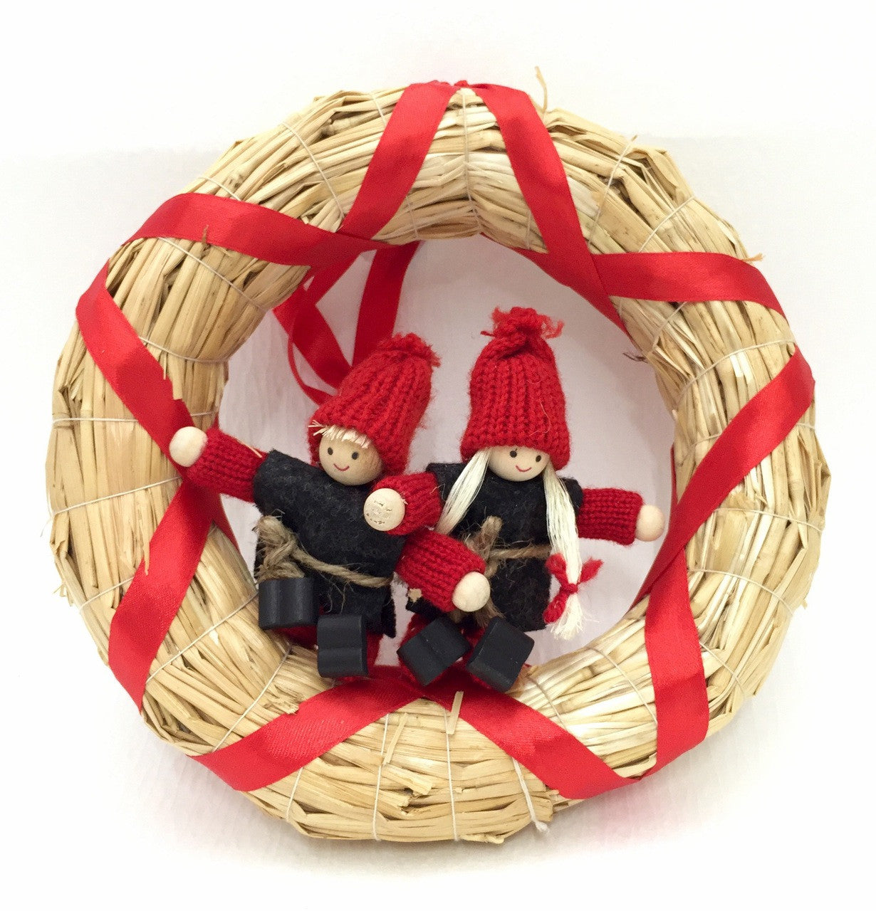 Swedish Straw Wreath Couple