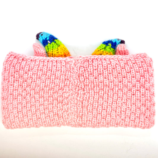 Al Johnson's Goat Knit Headband (Pink)